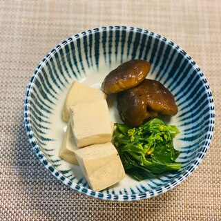 【血糖値コントロール】高野豆腐と椎茸の含め煮